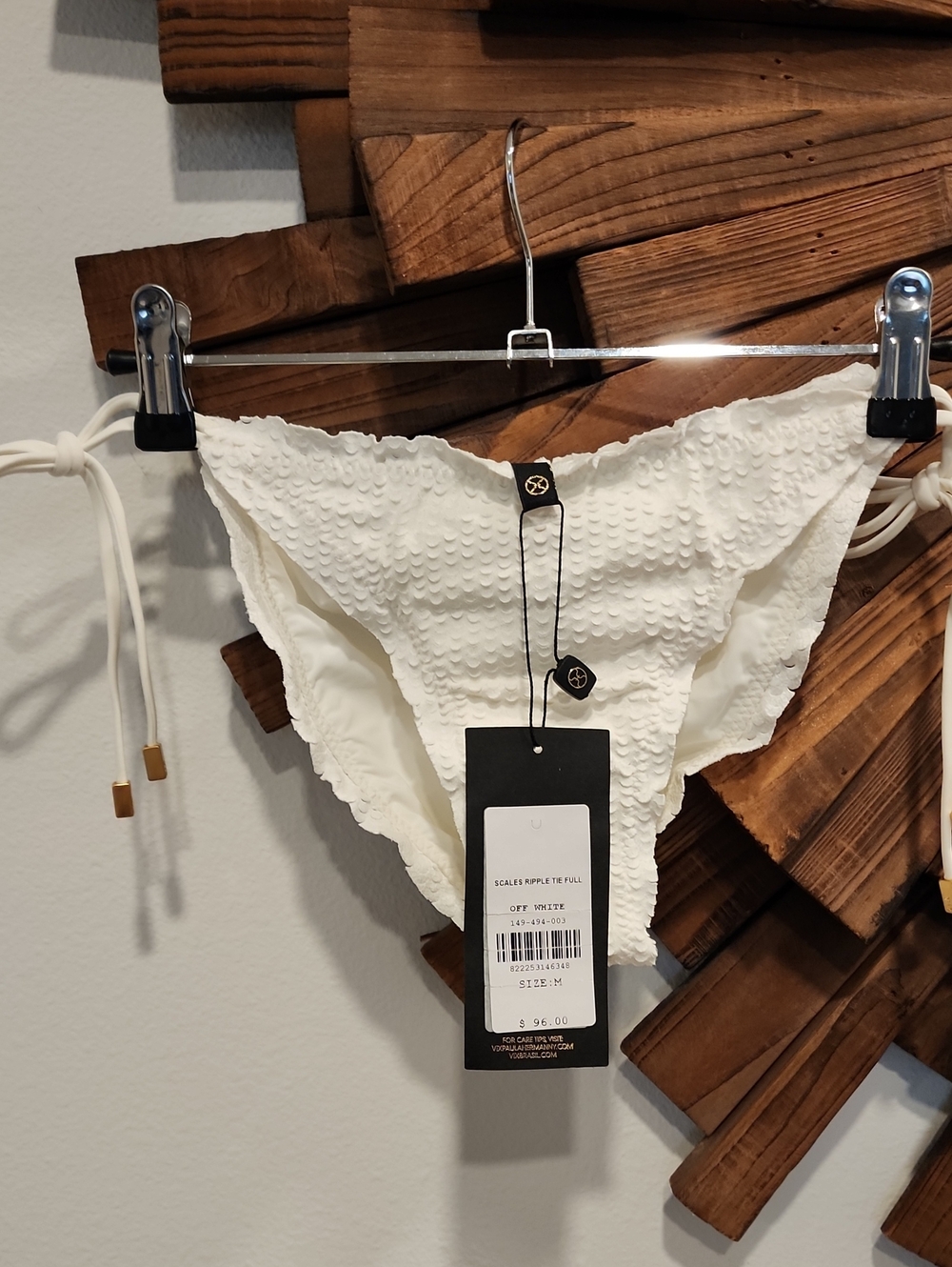 NEW! VIX PAULA HERMANNY White String Bikini Bottoms